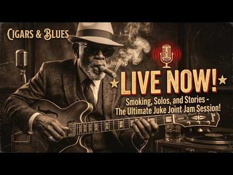 Cigars & Blues – Late Night Blues and Soulful Jazz for Chill Vibes | LIVE🔴