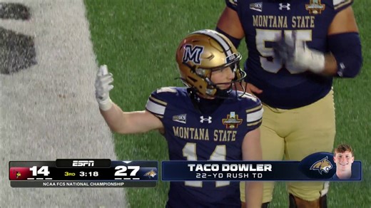 Taco Dowler made everybody miss 😳 Watch the FCS National Championship on ESPN and the ESPN App 🍿 | ESPN