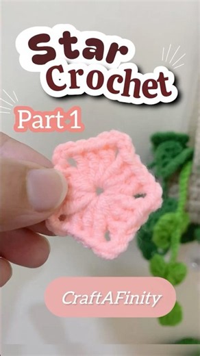 ⭐ Easy Star Crochet for Beginners | Part 1 🧶✨ #Crochet #shorts