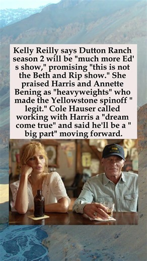 Kelly Reilly Promises More Ed Harris in Dutton Ranch Season 2 #KellyReilly #DuttonRanch #EdHarris