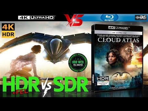 HDR DV WCG ATMOS ANALYSIS Cloud Atlas 2012 4K UHD BD REVIEW vs 1080p BD SDR 100nits #TRUE_DIFFERENCE