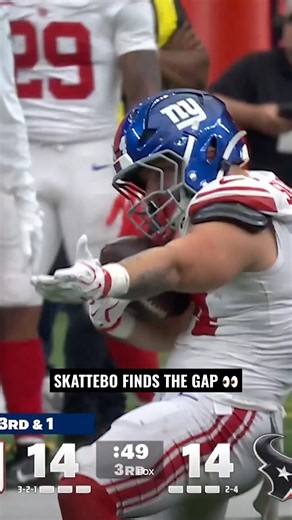 CAM 😤 SKATTEBO 😤 #shorts #nfl #nygiants #giants #skattebo #highlights