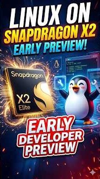 Qualcomm Announces Linux on Snapdragon X2 Series! | #linux #debian #snapdragon