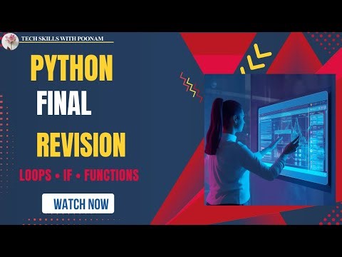 Python Beginners Final Revision | One Program Cover All Basics