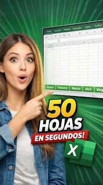 Cómo crear muchas hojas en Excel en segundos (no una por una)