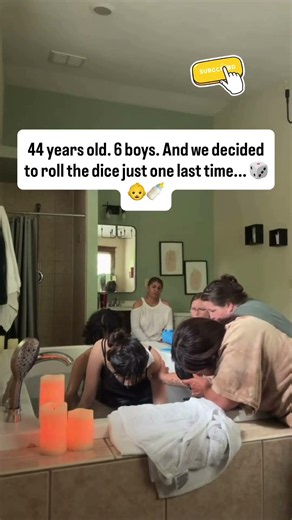 44 years old. 6 boys. And we decided to roll the dice just one last time... 🎲👶🍼 #usa