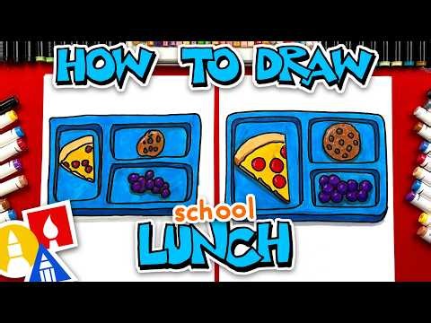 How To Draw School Lunch