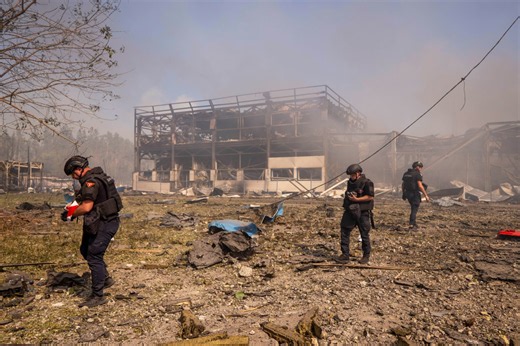 Russian strike on a Ukrainian warehouse kills 37 in the war’s deadliest attack this year