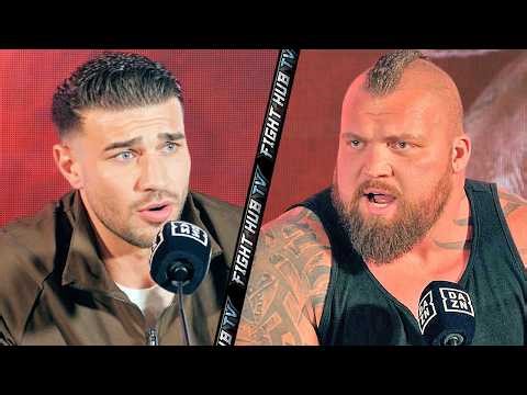 Tommy Fury vs Eddie Hall Full Kick Off Press Conference + Face Off Video!