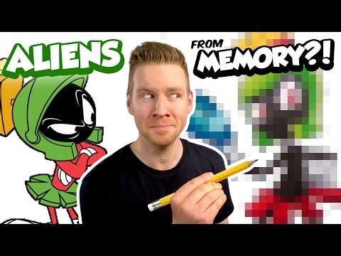 Can I Draw ALIENS from MEMORY?...