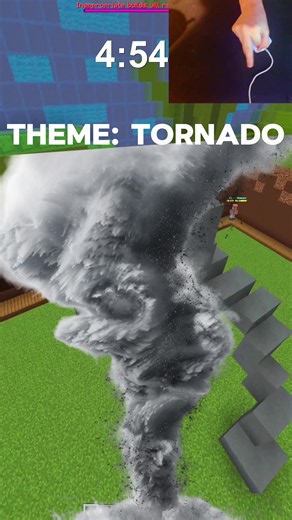 5 MINUTE TORNADO BUILD!!! #fyp #minecraft #gaming | minecraft