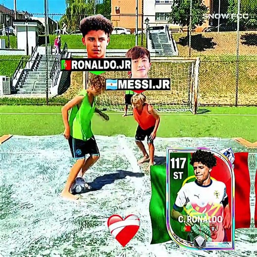 Messi Jr x Ronaldo Jr Crazy Skills🤣🔥