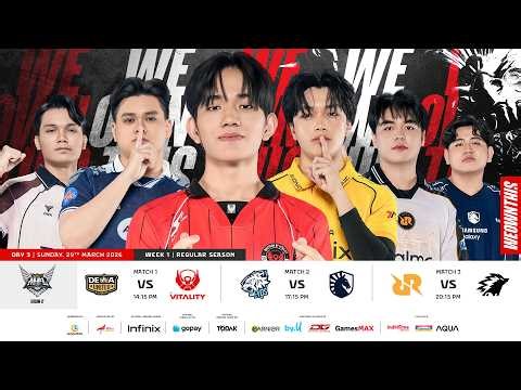 🔴 LIVE | MPL ID S17 | Regular Season Day 3 Week 1 | English
