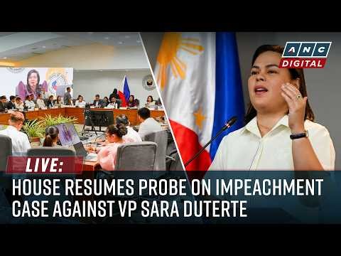 LIVE: House resumes probe on impeachment case against VP Sara Duterte | April 22, 2026