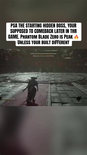 #actionrpg #kungfupunk #PhantomBladeZero PSA THE STARTING HIDDEN BOSS, YOUR SUPPOSED TO COMEBACK LATER IN THR GAME. Phantom Blade Zero is Peak 🔥 Unless your built diFFerent #gamingontiktok #ps5