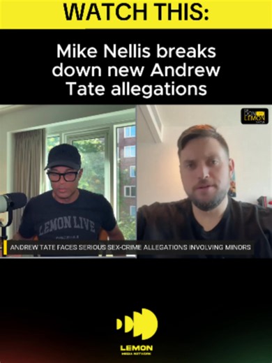 Mike Nellis breaks down the Andrew Tate controversy on The Don Lemon Show livestream. Watch on YouTube now!