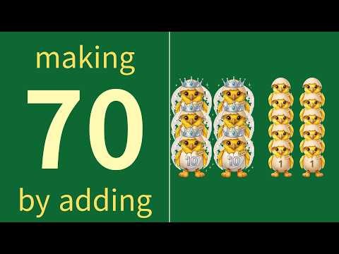 Learn to Count and Add to 70 | Easy Math for Kids | Eggy Pal