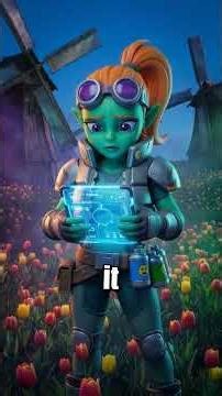 Alien Turret Destroyed By Giant Cheese Wheel #alienvszombie #comedy #animation