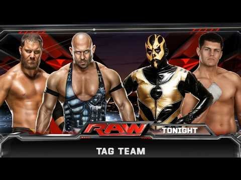 RAW | RybAxel (Curtis Axel & Ryback) vs. The Brotherhood (Cody Rhodes & Goldust)
