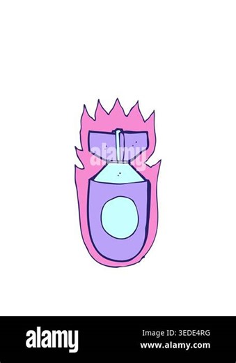 stretching up animation of bomb illustration Stock Video Footage - Alamy