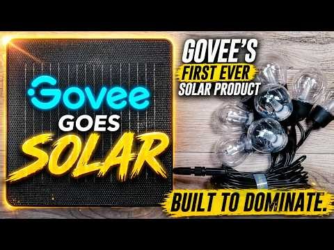No Cords, No Electricity bill… Govee's FIREST EVER Solar Lights