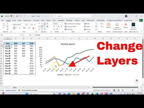 How to Change Which Line Appears on Top in Excel Charts With Ease! #tutorial #howto #exceltips