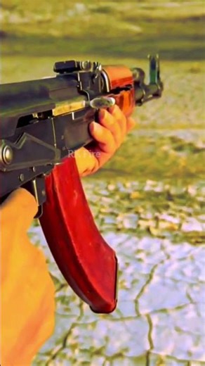 AK-47 Russian Rifle Shooting Test | Legendary Kalashnikov Power 🇷🇺#shorts