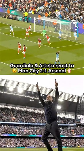 Guardiola and Arteta’s Priceless Reactions 😲