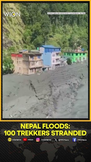 Nepal Floods: Red Cross Video Shows Raging River | WION Shorts
