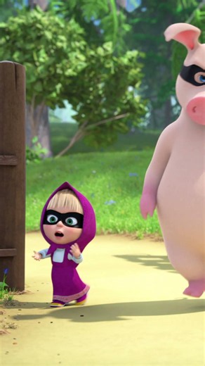 Who Do You Trust? 🤫👤 #MysteriousHelpers #MashaAndTheBear #Shorts #cartoons #mashaandthebear