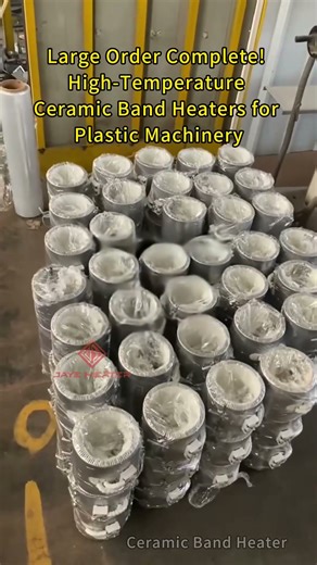 Large Order Complete! High-Temperature Ceramic Band Heaters for Plastic Machinery | Jaye OEM