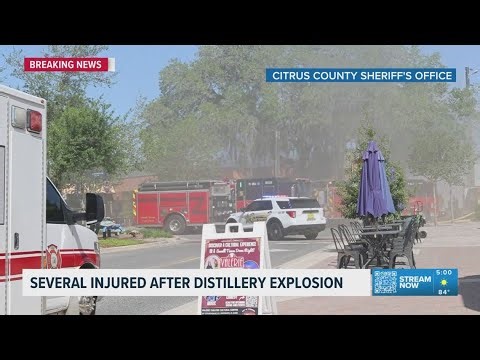 3 injured after explosion at Downtown Inverness distillery leads to fire