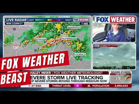 FOX Weather Beast Tracking Severe Storms In Missouri