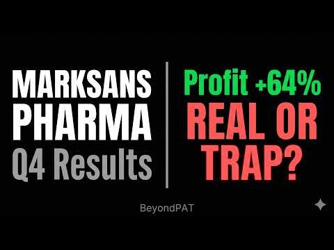 Marksans Pharma Q4 Results: The Hidden Truth Behind 64% Profit Jump! 🚨