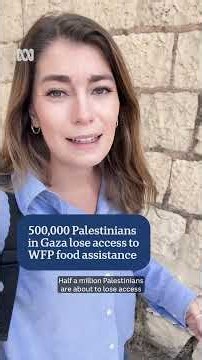 500,000 Palestinians in Gaza lose access to WFP food assistance | ABC NEWS