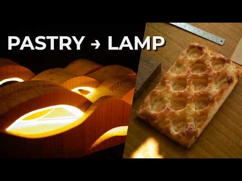 I Turned a Pastry Into a Wooden Lamp | Woodworking