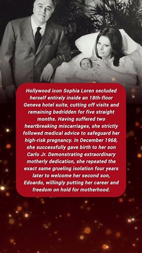 Sophia Loren’s Heartbreaking Sacrifice to Become a Mother. #sophia