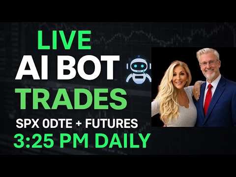AI 0dte SPX bots and NQ futures trading live at 3:25 PM ET. Structured automated systems.