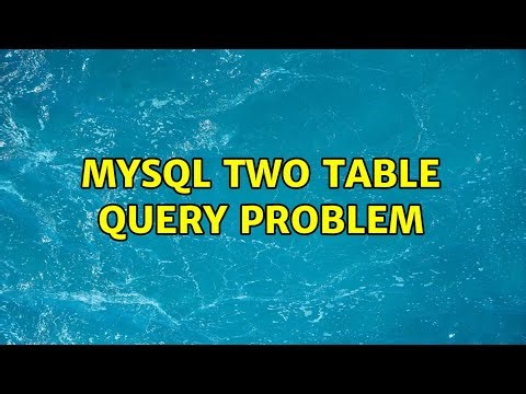 MySQL two table query problem (3 Solutions!!)