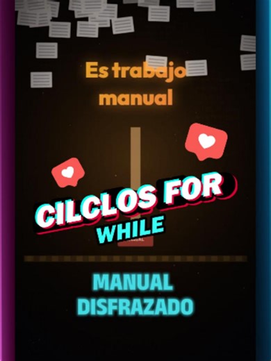 Si llevas poco tiempo programando, hay algo que probablemente estás haciendo mal. Y no es un error de sintaxis. 👀 Hoy te explico qué es un bucle, por qué existe y cuándo usar el for y el while con un ejemplo para cada caso que lo vas a entender al instante. #programacion #python #juniordev #pythonprogramming
