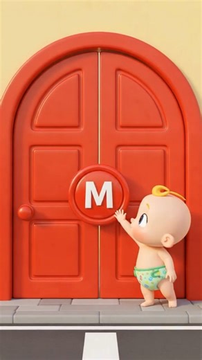 ABC Song for Kids (M-P) | Fun Alphabet Nursery Rhyme | ABCD Learning Song #abcd #kidssongs #shorts