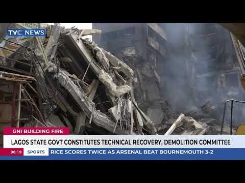 Lagos Govt constitutes committee to demolish razed 23-storey building