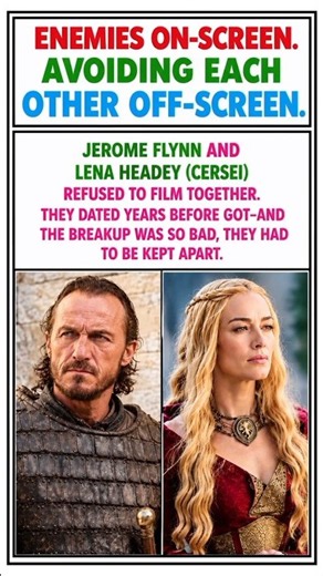 Enemies On-Screen. Avoiding Each Other Off-Screen. 😬🚫| Game of Thrones | Jerome Flynn & Lena Headey