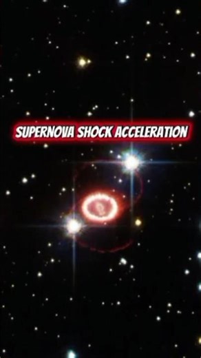 Supernova shockwaves accelerate to 45 million mph in the first hour after detonation. #shorts