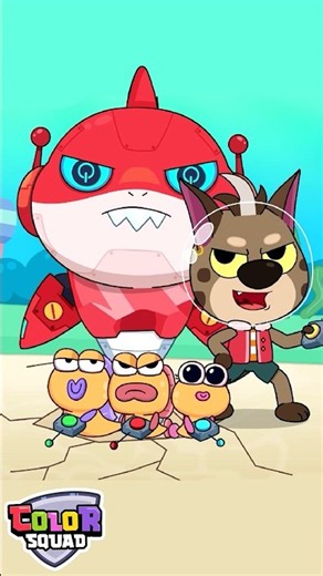 🎬 Part 5: Robot Shark Monster Vs. Color Squad | Fun Cartoon for Kids