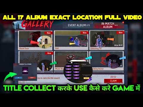 UNSEEN EVENT IN MATCH ALBUM ALL LOCATIONS IN FREE FIRE BLACK DOOR BALL BROKEN PUPPET & GLITCHING TV