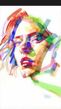 Watercolor Portrait Painting in Procreate #procreateart, #digitalwatercolor, #artprocess