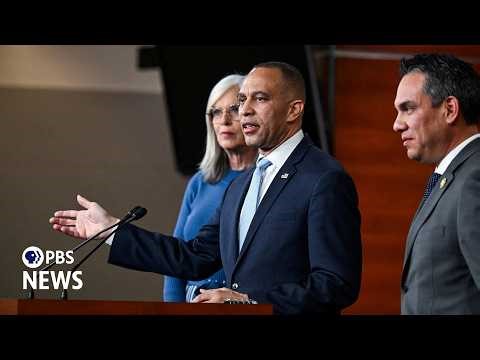 WATCH LIVE: Jeffries holds news conference as Senate sends DHS budget plan to the House