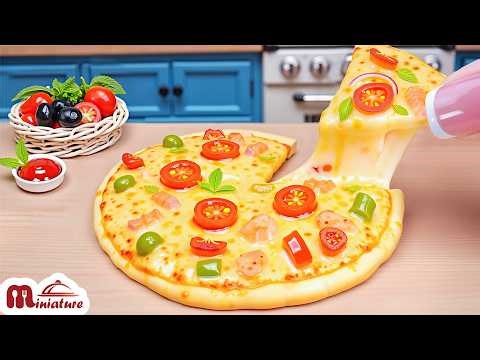 🧀 So Cheesy Mini Pizza Hut’s Cheese Pizza Recipe | ASMR Cooking Mini Food