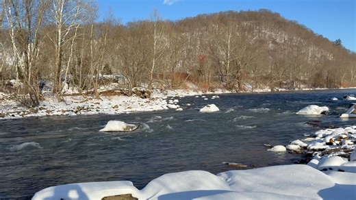 Somerset County's Stoneycreek River. Icey cold New Years day. | Pennsylvania Country Roads . .. . By Bob Hancock Photography